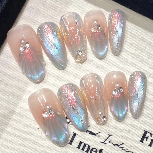 Aurora Mermaid Press-Ons